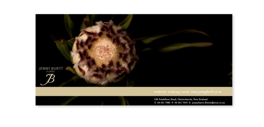 Jenny Burtt Florist · Christmas Promotional Card